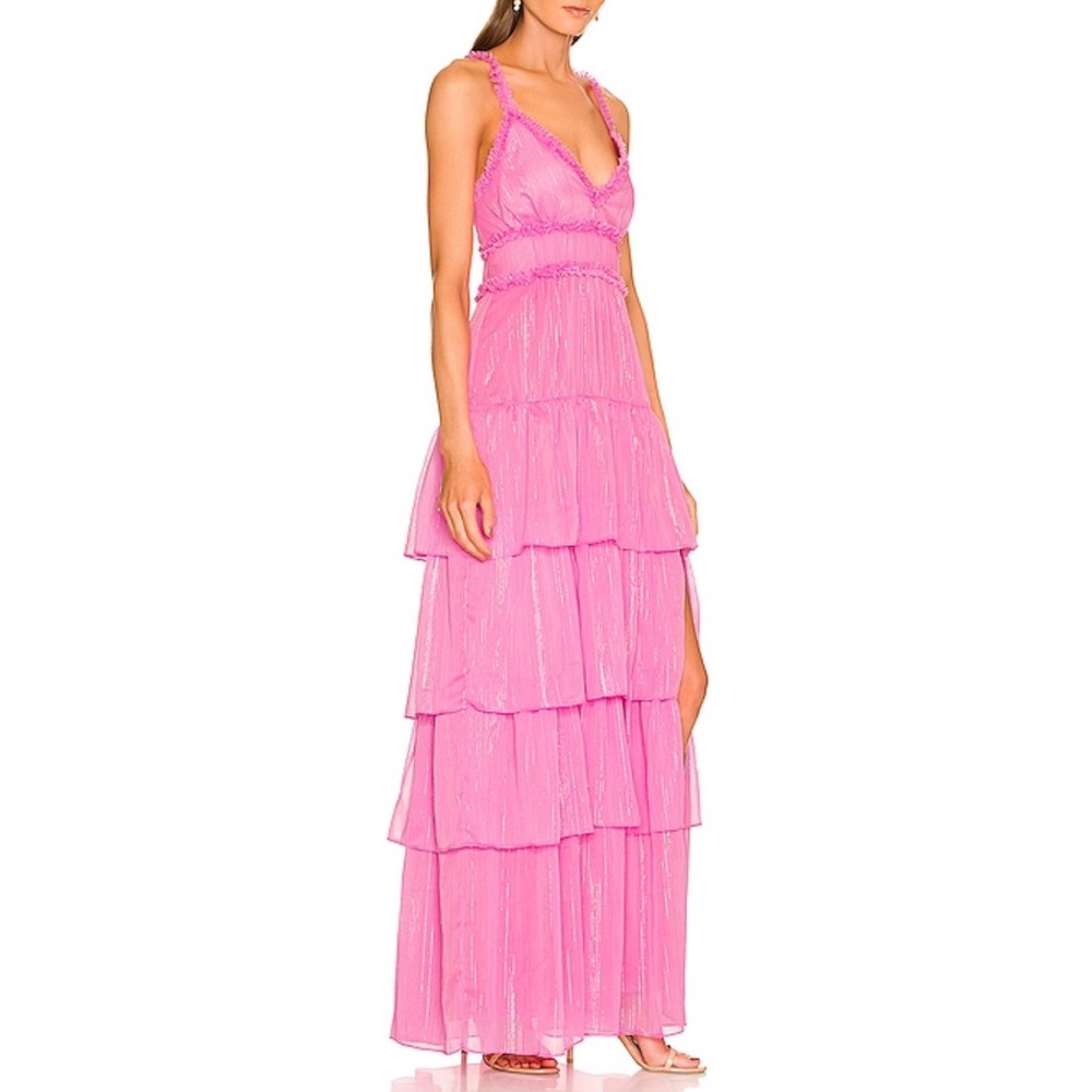 Likely Athena Gown in Pink Sugar on Revolve